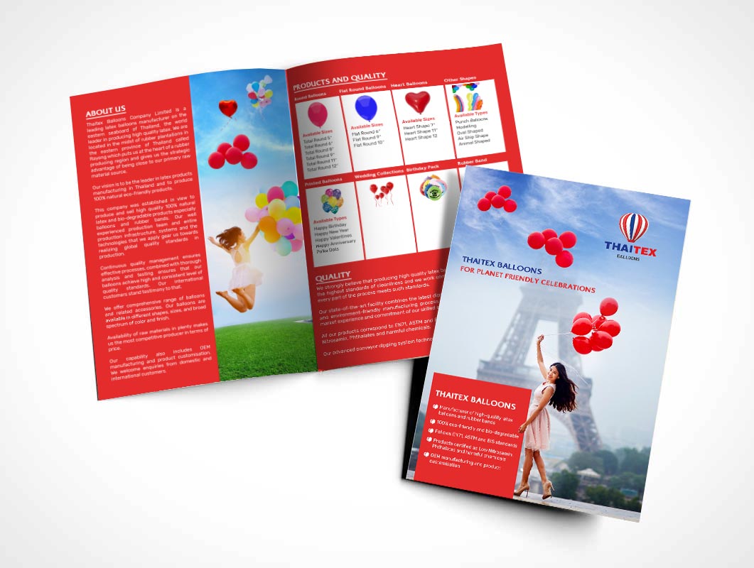 Brochure Design :: Thai Tex Baloons